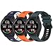 Fit for Garmin Forerunner 265S 255S Watch Bands, 3PACK 18mm Quick Release Silicone Replacement Bands Wristbands Straps Bracelet Fit for Garmin Vivoactive 4S/Vivomove 3S/Venu 2S (C)