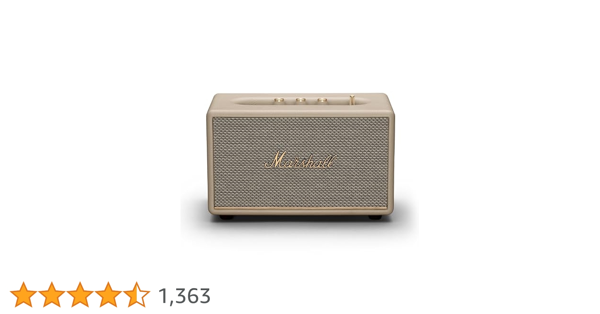Marshall Acton III Bluetooth Speaker with Wide Stereo Sound