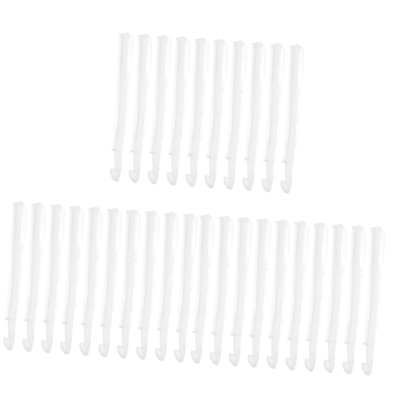 jojofuny 1set DIY Epoxy Mold Kit for Knitting Sewing Tools Flexible Crochet Hook Molds with Droppers for Craft Projects and 20pcs