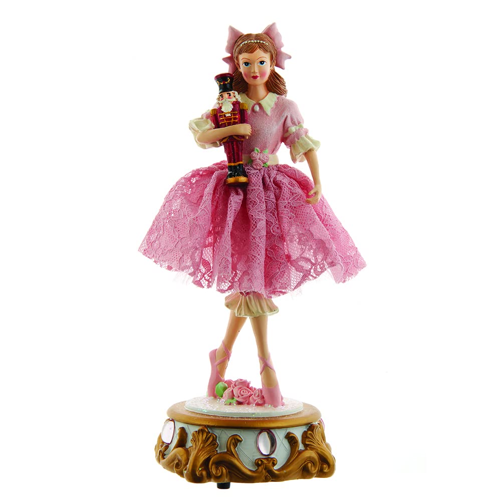 Kurt S. Adler 11.25-Inch Clara Ballet Nutcracker Musical Deco