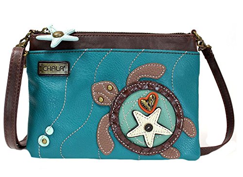 Chala Blue Sea Turtle Mini Crossbody Handbag