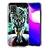 Produktbild Nadoli Hülle Leuchtend für Xiaomi Mi 10 Lite,Grün Wolf Muster Fluoreszierend Licht im Dunkeln Weich Dünn Gummi Handytasche Stoßfest Flexibel Schutzhülle Etui