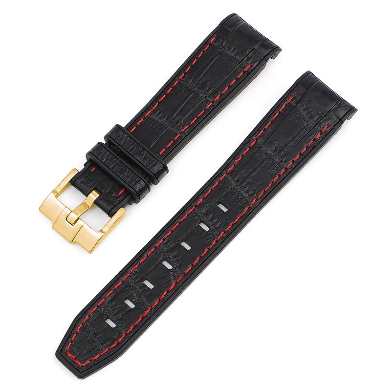 Bracelet silicone pour montre Omega 600 planète océan boucle pliante
