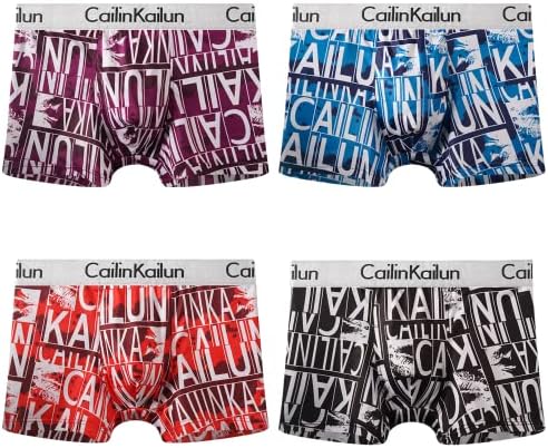 （07:30時点） [hxsnow] ボクサーパンツ メンズ 下着 4枚セット 前閉じ 吸水速乾 抗菌防臭 通気 ボクサーブリーフ ローライズ