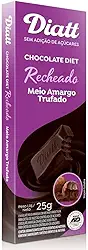 Chocolate Diet Recheado Meio Amargo Trufado 25g