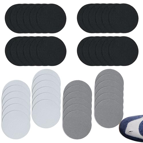 Mtuiewo 48 PCS Shoe Patches for Holes, Shoe Repair Kit, 3 colors Shoe Hole Prevention Repair Patches, Self-Adhesive, Durable, Trimmable for Inside and Outside