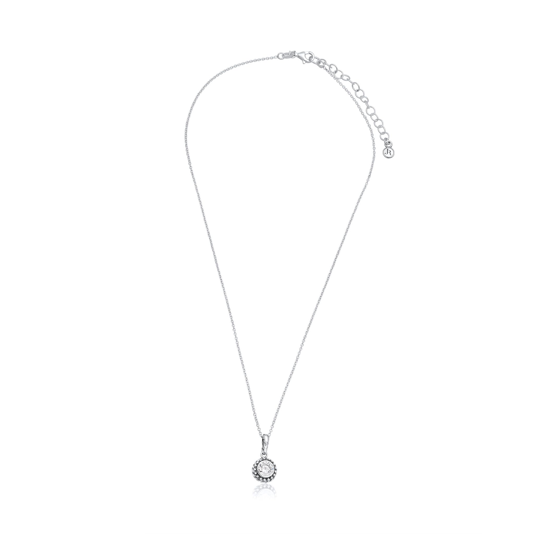 Halskette aus 925er-Sterlingsilber für Damen – Perlenseil mit Zirkonia, Vintage-Design, hypoallergen, blei- und nickelfrei, handgefertigte Statement-Halskette von Jean Rachel Jewelry