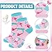 Glitopper 8/12 Pairs Gymnastics Theme Socks Gift, Bulk Gymnast Accessories Stuff Birthday Party Favors for Adults Women(8 Pairs,Novel)