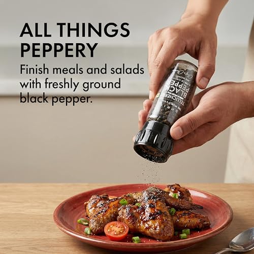Image of Sprig World's Finest Black Pepper 50g | Expensive But Authentic | Superior Flavour | 60% Bigger | Chef's Choice | Tellicherry Garbled Special Extra Bold Grade | For Cooking, Seasoning & Finishing