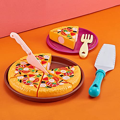 VingaHouse Küchenspielzeug für Kinder-Kinderküche Zubehör - Lebensmittel Spielzeug-Pizza-Set Lebensmittelspielzeug… – Bild 3