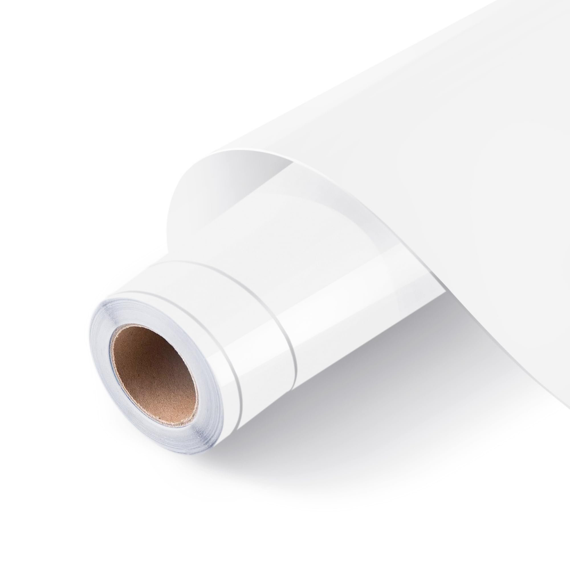 LOKLIK Self Adhesive Vinyl Roll - Permanent Vinyl for Signs, Decals & Crafts, Resistant to Outdoor Conditions & Washing - Crafting Material for Personalised Designs (Glossy White)