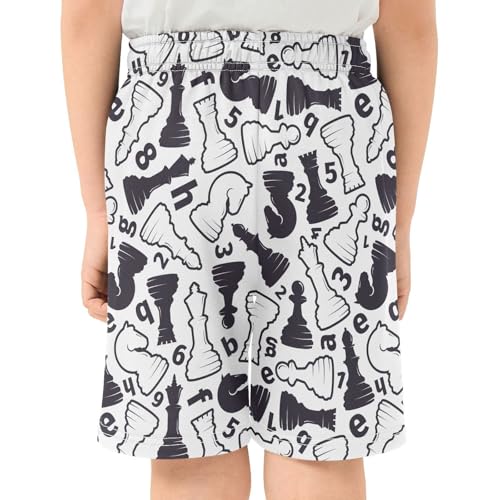 Boys Casual Shorts Athletic Basketball Shorts Funny Kids Gym Shorts with Pocket for Outdoor Activity 7-15 Years 5