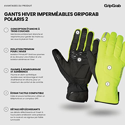 Gants cyclisme thermo Polaris 2 avec rembourrage premium - 2