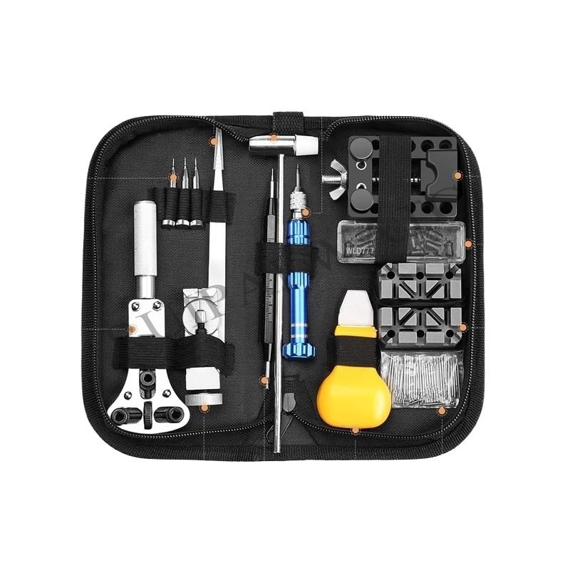 CHENJIAHAO Uhrenwerkzeug Watch Link Pin Remover Gehäuseöffner Repair Tool Kit Set Opener Link Spring Bar Remover Horlogemaker Gereedschap Uhrmacherwerkzeug Set(404pc)