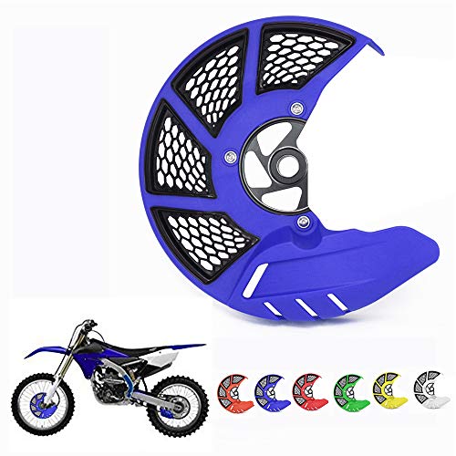 Protector de disco de freno delantero para motocicleta Yamaha YZ125/250 08-20 YZ250F 07-13 YZ450F 07-13 YZ125X 17-20 YZ250X 16-20 WR250F 06-19 WR450F 06-18 Dirt Bike Azul Cover