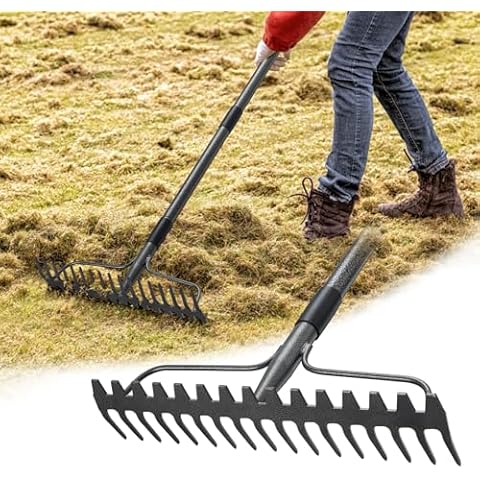 Garden Rake 5ft 17 Tines Cover