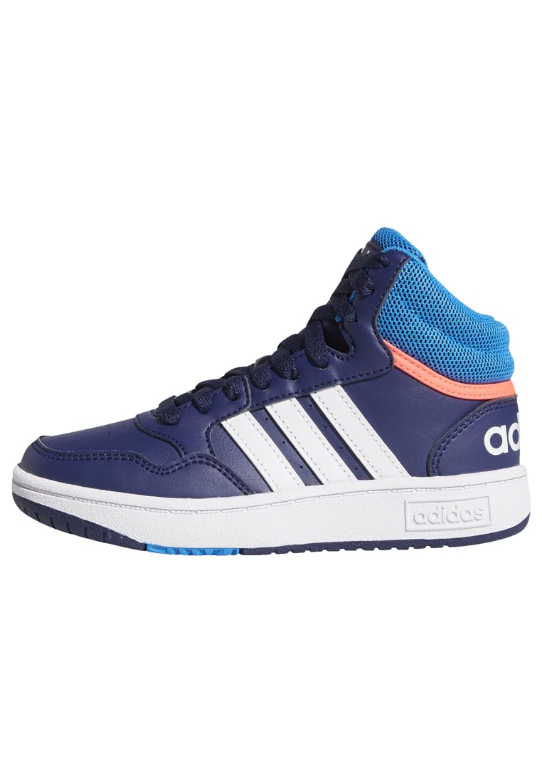 adidas Unisex Kinder Hoops Mid Shoes, Dark Blue/Blue Rush/Turbo, 25 EU