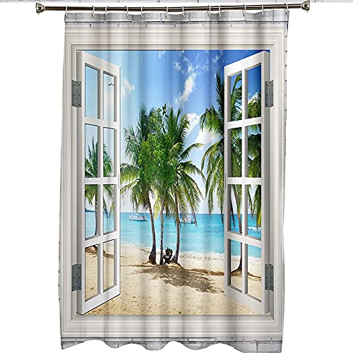 Rideau de douche 180x200 polyester anti moisissure salle de bain