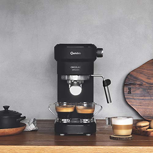 Cecotec cafetera Espresso Cafelizzia 790 Black para espressos y Cappuccino. Sistema de rápido Calentamiento, 20 Bares… - Imagen 3