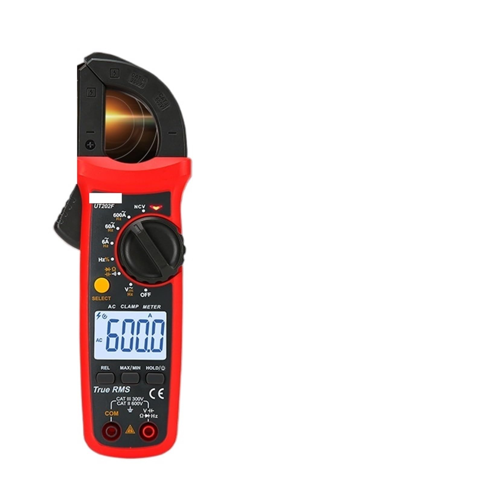 Pinzas amperimétricas UT204R, UT202F y UT203R de 400 A y 600 A, multímetro digital con pinza amperimétrica, pinzas for medir corriente CA.(UT202R)