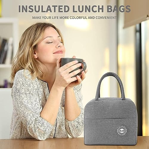 Image of Milton Lunch Box Bag | Waterproof & Leakproof Lunch Tote Organizer | Reusable Insulated Tiffin Bag for Men & Women | Perfect for Office, School, College & Travel - Grey