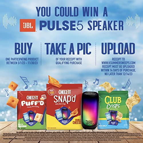 Cheez-It Snap'd Cheese Cracker Chips, Thin Crisps, Lunch Snacks, Double Cheese, 45Oz Case (6 Bags) #TOP2