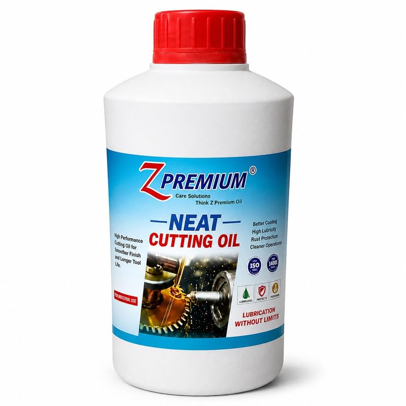 ZPremium Neat Cutting Oil for Industrial Metal Cutting & Machining | High Lubricity Cutting Fluid for CNC, Lathe, Milling, Drilling & Grinding Machines | Rust Protection | 1 Litre-image-38