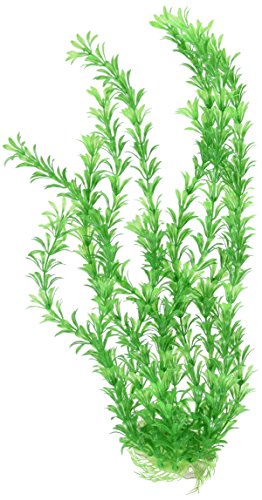 Pawliss Aquarium Decor Fish Tank Decoration Ornament Artificial Plastic Plant Green 13 inch