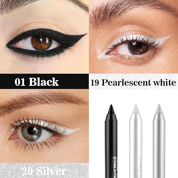Set de 12 lápices delineadores de gel glitter coloridos miniatura 2