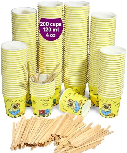 Tasses à Café En Papier Blanc 6 Oz (177 Ml) - Lot De 300, Bord Roulé, Doublure PE, Résistantes à 205°C