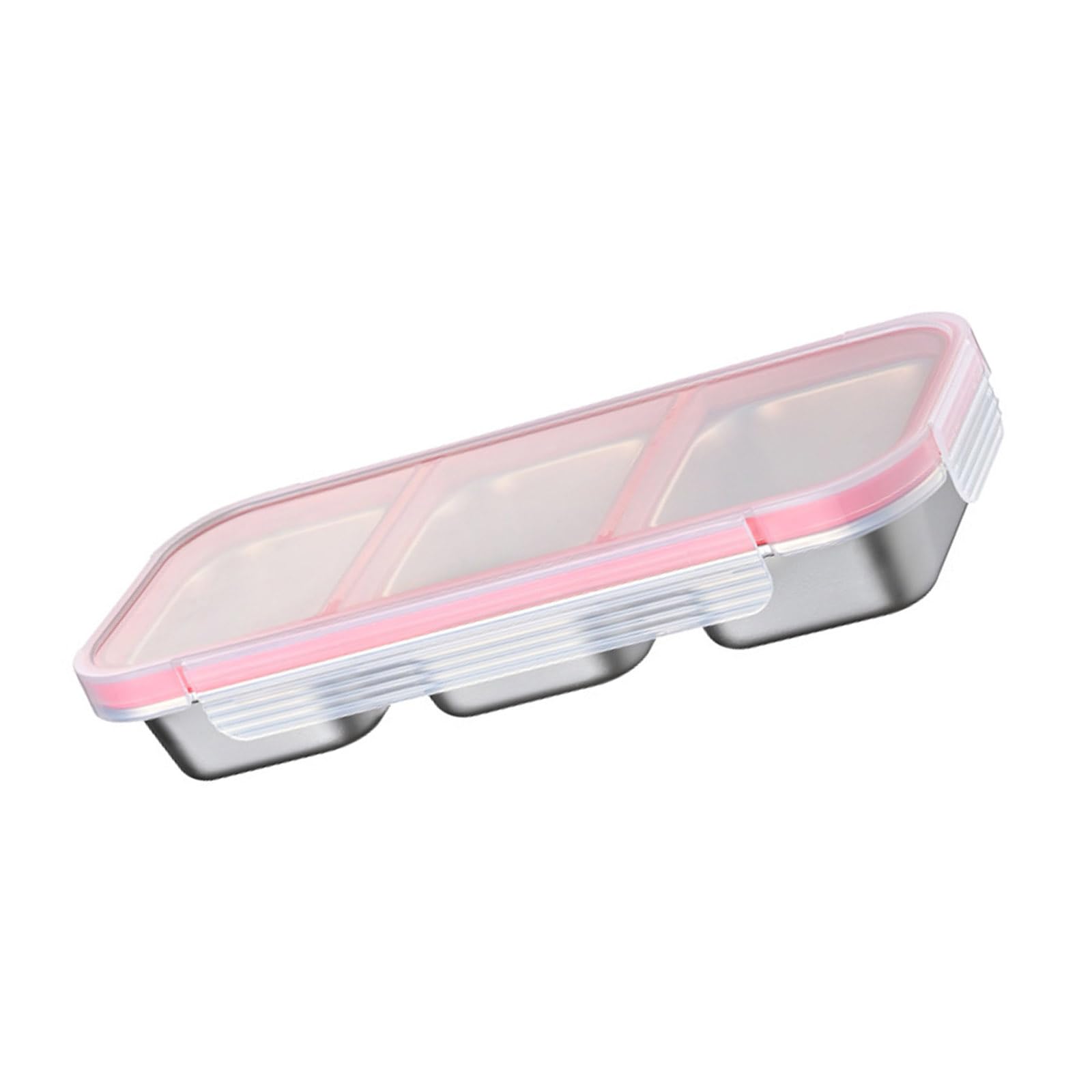 Tsophreniq Multi Partition Stainless Steel Lunch Box with Lid Food Storage Container with Tight Seal for Daily Use Divided Lunch Container for Adults and Kids