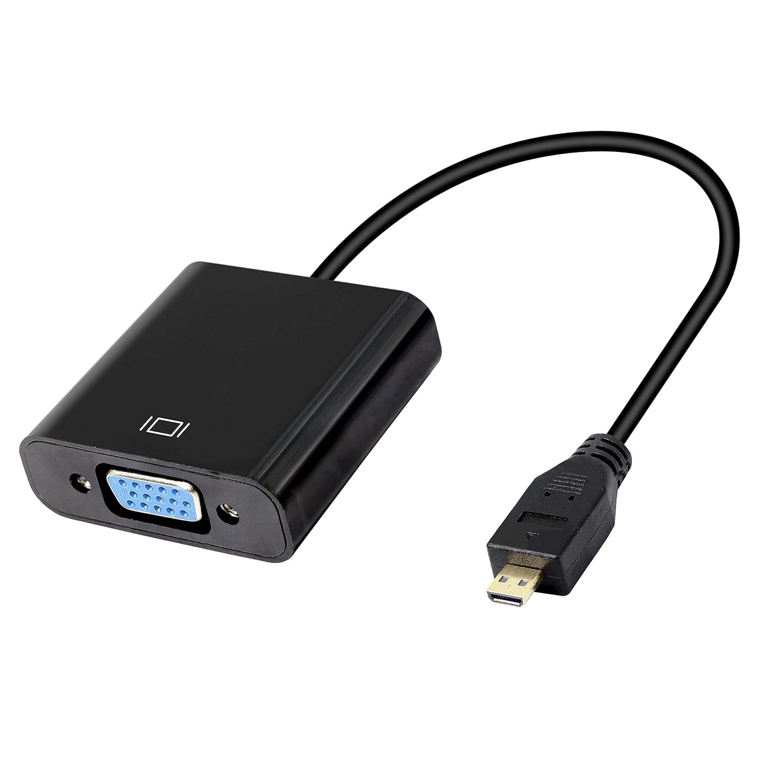 FORIDA Micro HDMI to VGA Adapter, Active Micro HDMI Male to VGA Female Converter, 1080P Full HD Video Cable for Laptop, Camera, Raspberry Pi 4, Projector, HDTV-image-34