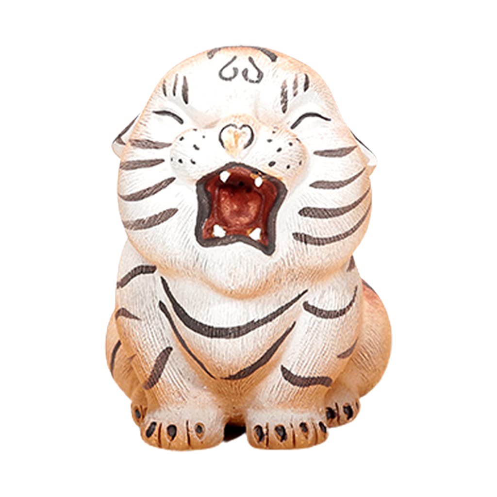 Sculpture mignonne argile violette, idée cadeau originale fait main