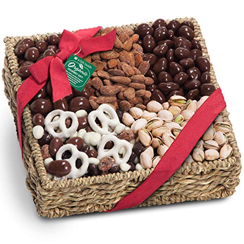 Mendocino Organic Chocolate and Nuts Gift Basket