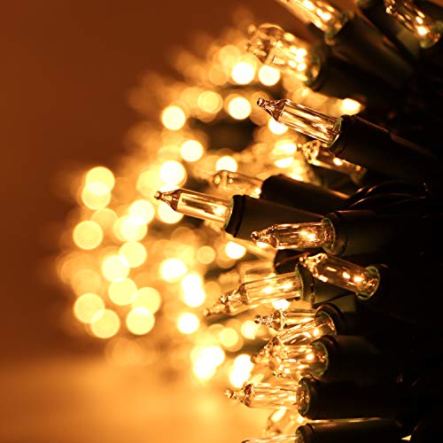 Joiedomi 400(4X100) Counts Christmas Lights, 98.8Ft Warm White Christmas Tree Light, Clear Green Wire String Lights For Indoor Outdoor Christmas Decor #TOP1