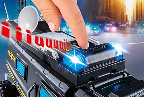 Playmobil City Action 9360 SWAT Truck With Light and Sound Effects, For Children Ages 5+