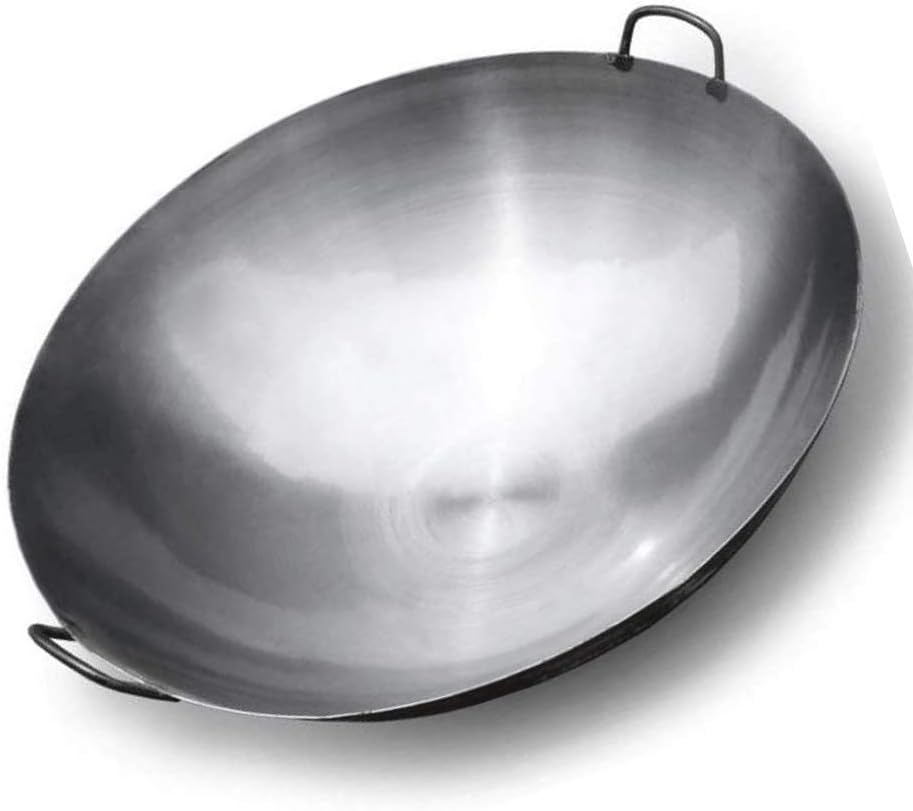 コーティングされていないバイノーラル鋳鉄鍋 リングハンドル付きガス炊飯器に使用される大きな鉄鍋家庭の台所55cmに適しています 68 以上節約