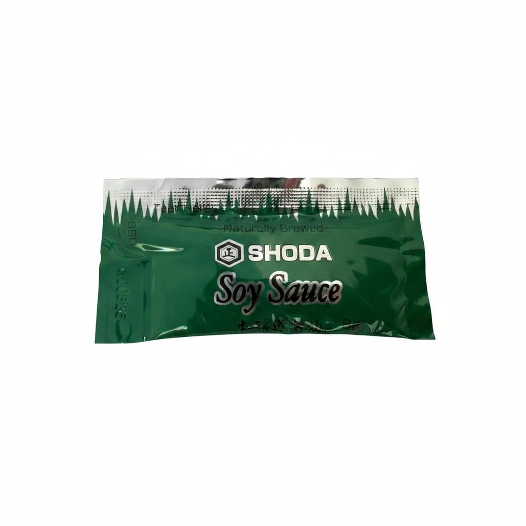 Salsa de Soja en Sobres Individuales 8g x 200 Unidades |SOY SAUCE SHODA | Naturally Brewed | Salsa Japonesa para Sushi, Comida Asiática, Delivery y Restaurantes BY NEXUSELL