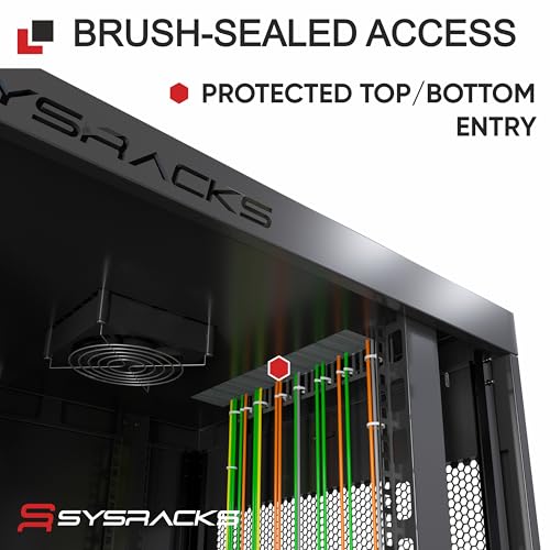 12U Wall Mount Home Lab Server Rack – 19" Locking Network Cabinet, 18" Deep Router & AV Rack with Fan, PDU and Shelf for NAS, Switches and Home Network Equipment