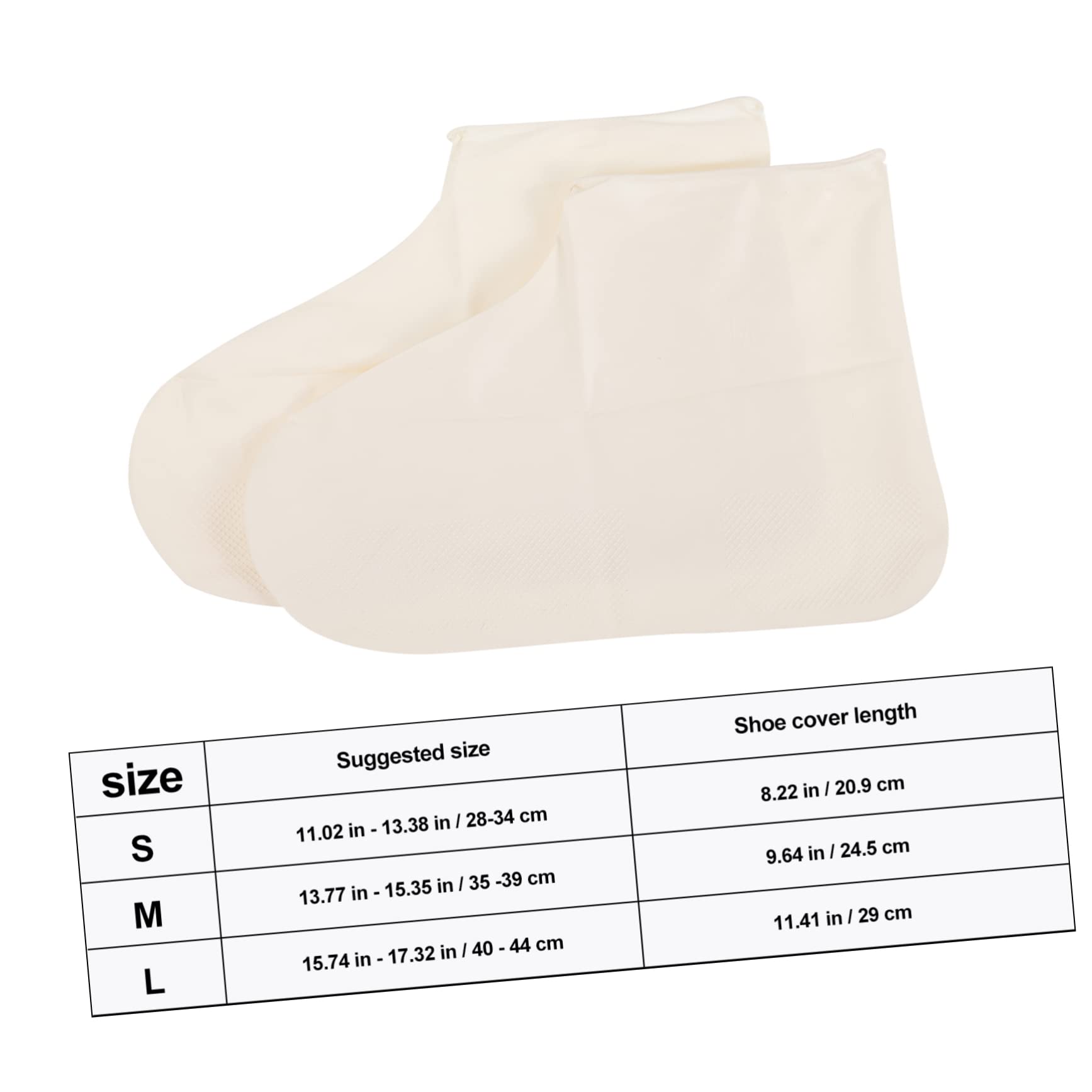 TOBBOMEY Boot Covers for Rain 1 Pair of Non-Slip Silicone Shoe Covers for Outdoor