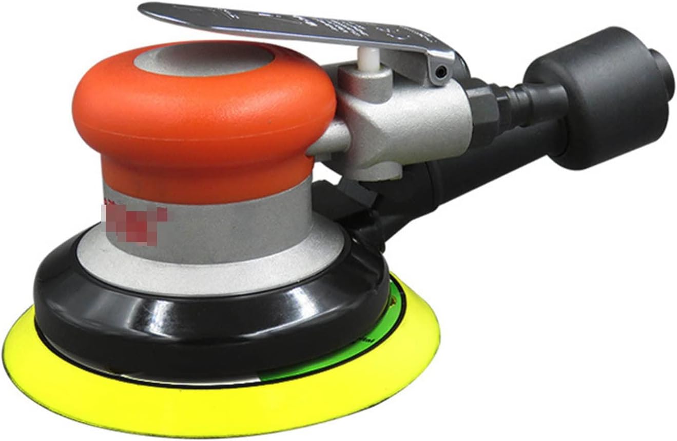 5 Inch Polisher Dust Suction Pneumatic Sandpaper Machine Pneumatic Stone Wood Grinder Polishing Machine Buffer Polisher