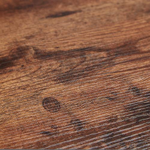 Relaxdays Chariot de Service, Cuisine,3 Supports, paniers, Industriel, métal et MDF, HlP 84x83x37 cm,Noir,Brun, Acier, 1 élément - Image 7