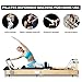 Pilates Reformer Machine Rubber Wood Pilates Bed Exercise Strength Training Foldable Reformer Equipment for Studio Home Gym Yoga Workout Mute Pilates Chair