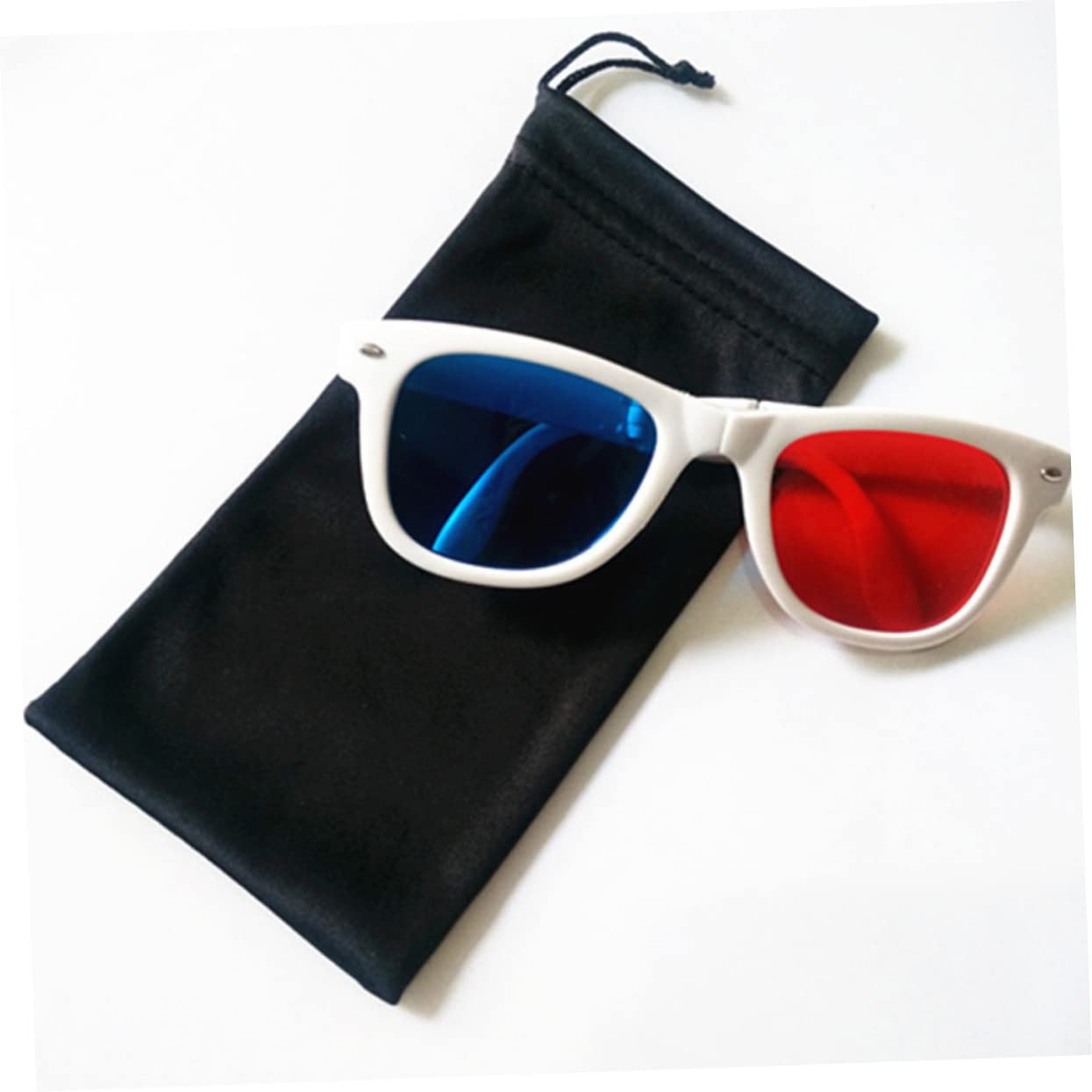 TOYANDONA 3 Sätze Aufbewahrungstasche Für Brillen Beutel Weiche Sonnenbrillentasche Brille Kordelstring -tasche Tragbares Brillenetui Tragbare Brillentasche Flanell Schwarz 25 Stück * 3