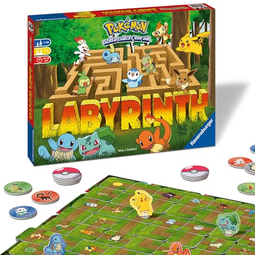 Ravensburger Pokémon Labyrinth – Moving Maze Family Board Game for Kids Age 7+ | Fun Strategy Game for 2–4 Players |Perfect Pokémon Gift for Boys & Girls