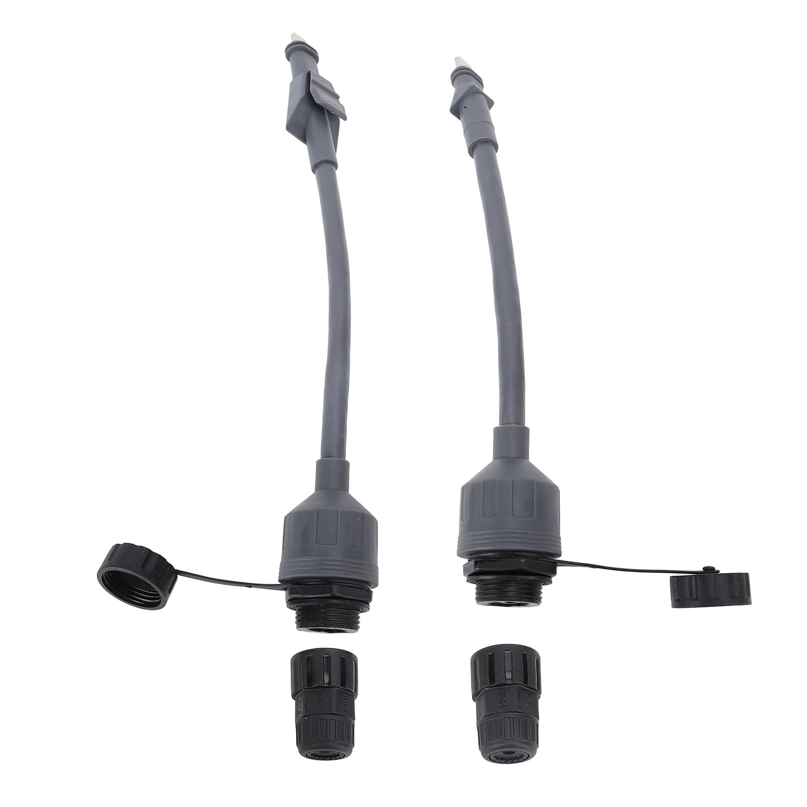 Generic Prostokątny Adapter Satelitarny SPX na RJ45 Ethernet Kabel łącznikowy Wodoodporny IP68 do Użytku w Pomieszczeniach na Zewnątrz 22AWG miedź 2 szt.