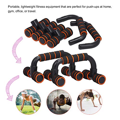 Suportes para levantar, Andoer Barras de flexão de espuma Suportes para empurrar Grips de espuma Bas