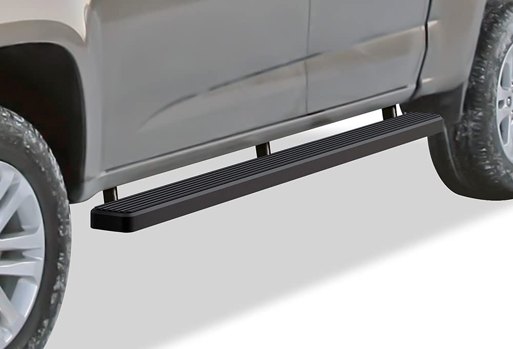 APS iBoard (Black Powder Coated 4 inches) Running Boards Nerf Bars Side