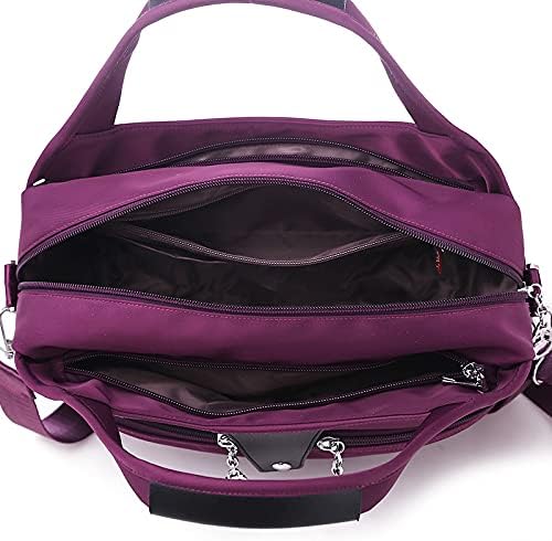 Women's Oxford Cloth Handbag - Versatile Tote and Crossbody Shoulder Bag for Women (Pink)