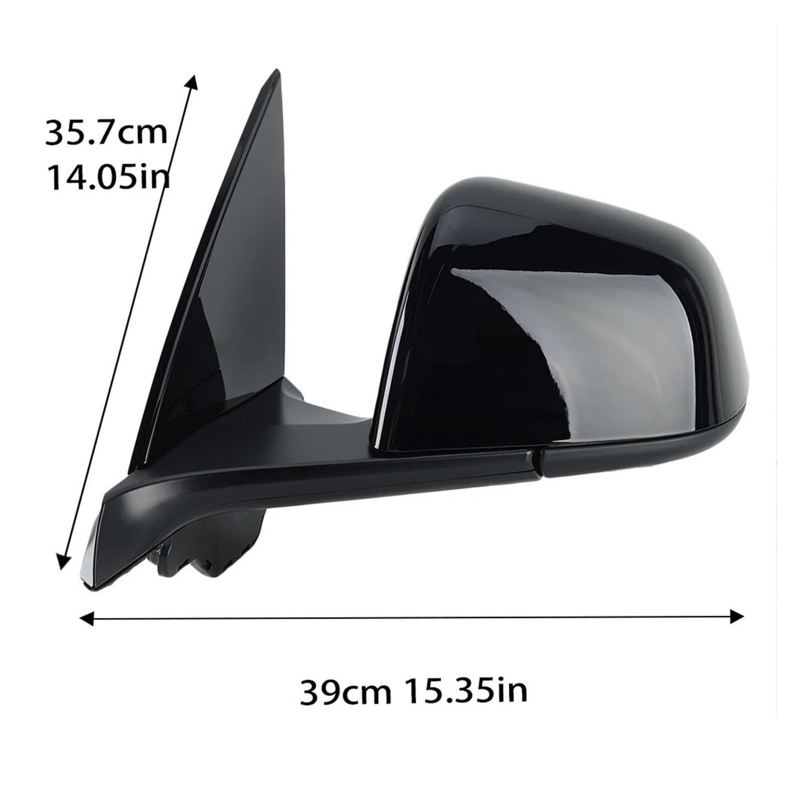 Espejos retrovisores completos Conjunto de espejo retrovisor 13 pines para Tesla, modelo Y 2020-2024, con deflector, sin etiqueta, lateral antideslumbrante